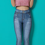 Light Blue Acid-Washed Denim Skinny Jeans Leggings<br><div class="desc">Light Blue Acid-Washed Denim Skinny Jeans Style Leggings</div>