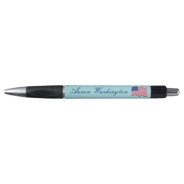 Light Blue American Flag Pens Gift (Front)