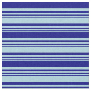 Light Blue and Blue Coloured Striped Pattern Fabric