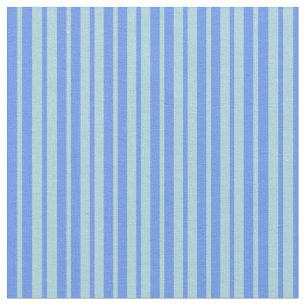 Light Blue and Cornflower Blue Coloured Lines Fabric