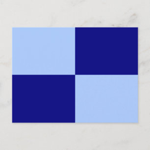 Light Blue and Dark Blue Rectangles Postcard