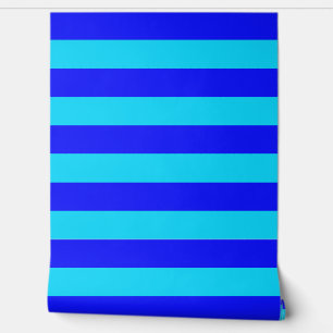 Light Blue and Dark Blue Stripes Design Wallpaper