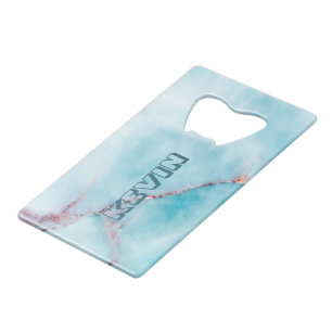 Light-blue and grey faux marble