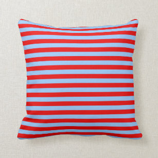 red striped throw pillows