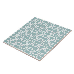 Light Blue And White Art Deco Moder Pattern Trivet