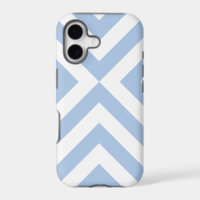 Light Blue and White Chevrons iPhone 8/7 Plus Case
