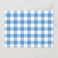 Light Blue and White Gingham Pattern
