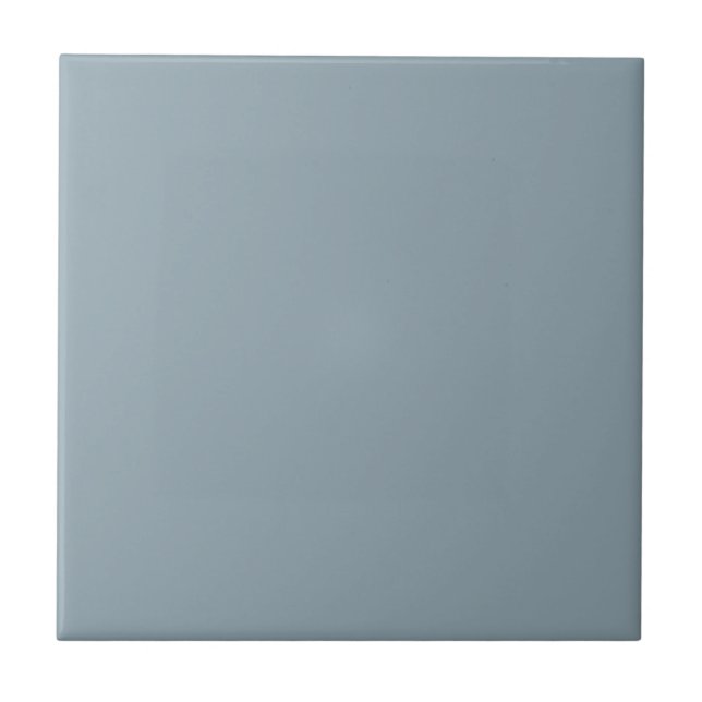 Light Blue Ash Grey Solid Colour Tile (Front)