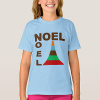 Light blue basic NOEL CAKE Design T-shirt