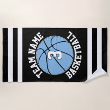 Light Blue Basketball Team Name & Player Number