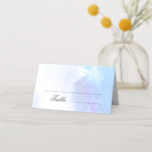 Light Blue, Beach Wedding Place Card