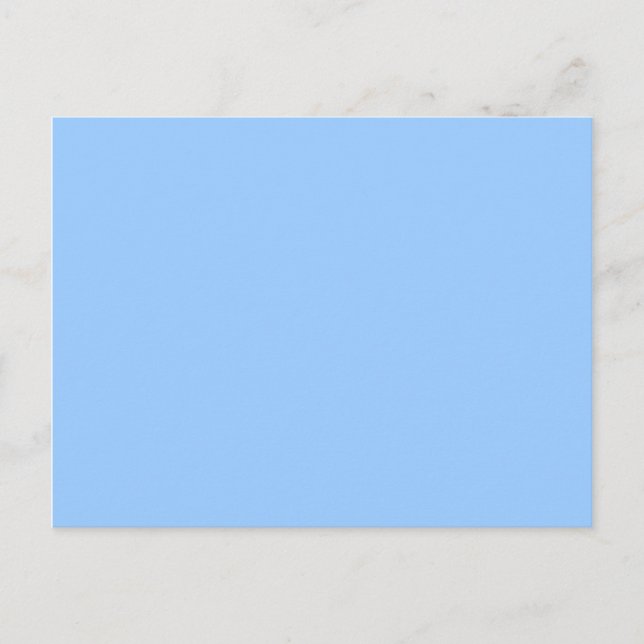 Light Blue Blank Postcard (Front)