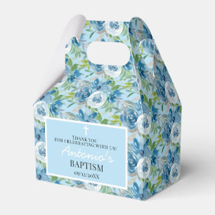 Light Blue Boy Baptism Favour Box