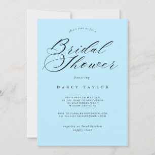 Light Blue Bridal Shower Invitation