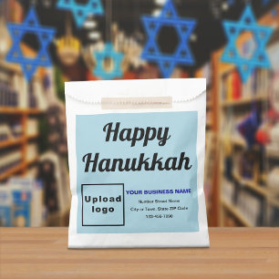 Light Blue Business Brand Hanukkah Paper Bag