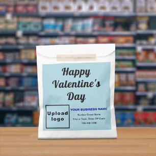 Light Blue Business Brand; Valentine; Paper Bag
