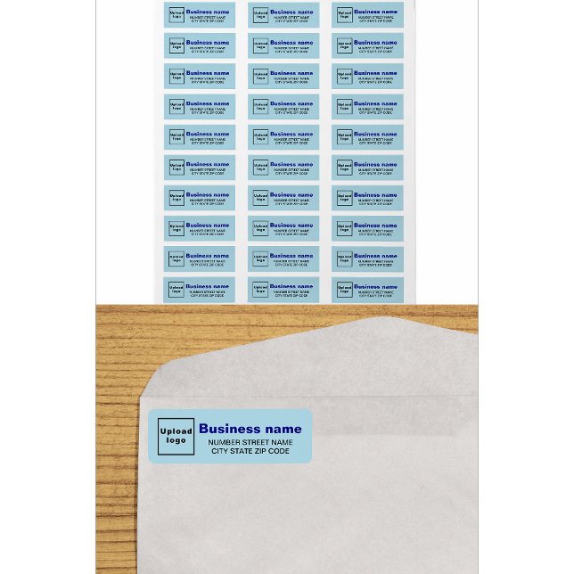 Light Blue Business Return Address Labels (Creator Uploaded)