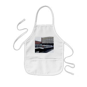 Light blue canal boat kids apron