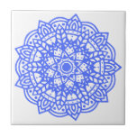 Light blue Ceramic Tile<br><div class="desc">This ceramic tile is perfect for a modern new old traditional interior design or backsplash. The tile features a Flower Mediterranean style pattern in stylish fresh light blue and white colour,  perfect for any space. Use it as an accent piece in your kitchen,  bathroom or living room.</div>