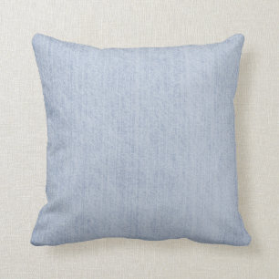 Light Blue Chenille Fabric Texture Cushion