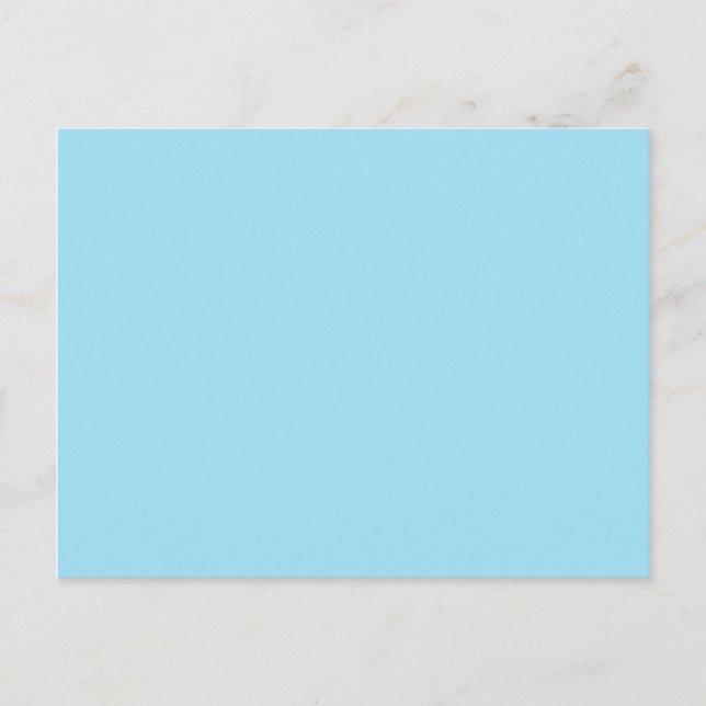 Light Blue Colour 1 Postcard (Front)
