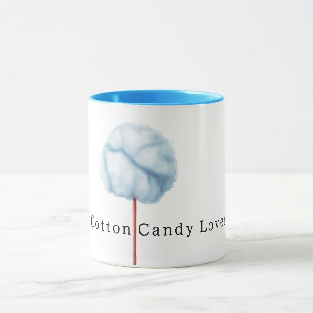 Light Blue Cotton Candy  Mug (Center)