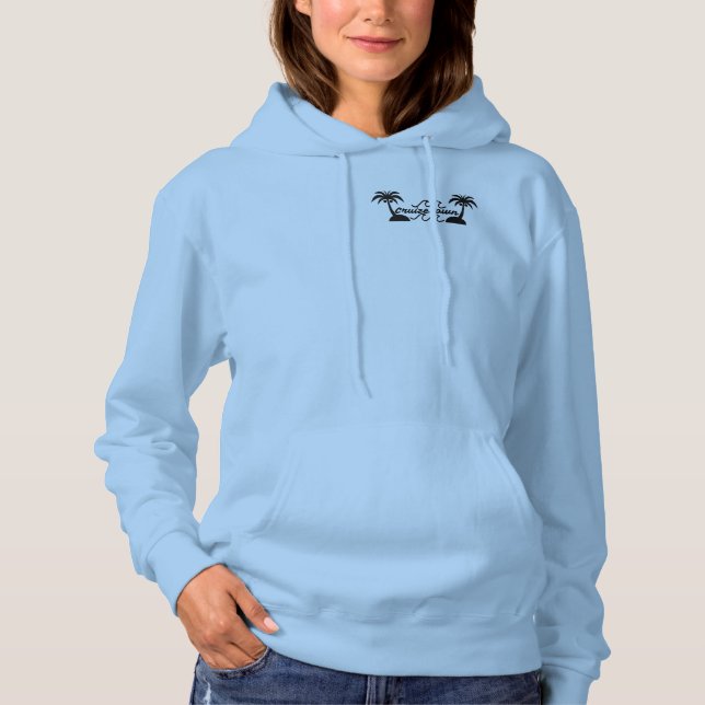 Light Blue CruizeTown Womens Jacket Hoodie (Front)