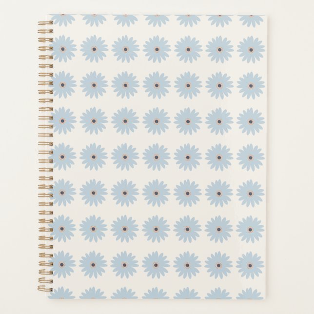Light Blue Daisy Planner (Front)