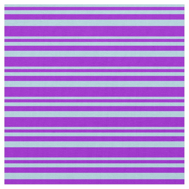 Light Blue & Dark Violet Coloured Lines Fabric (Close Up)