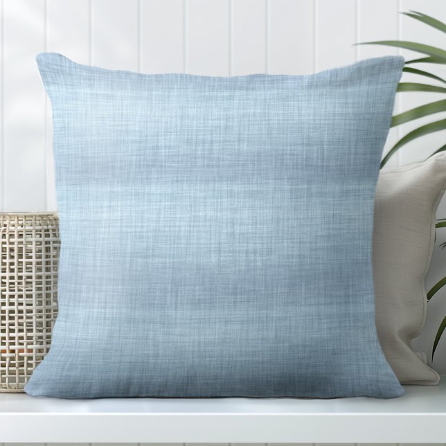 Light Blue Decorative Pillow - Linen Look (Add one of Totally Coast's Blue Decorative Pillows with a high-quality linen look to your sofa.)