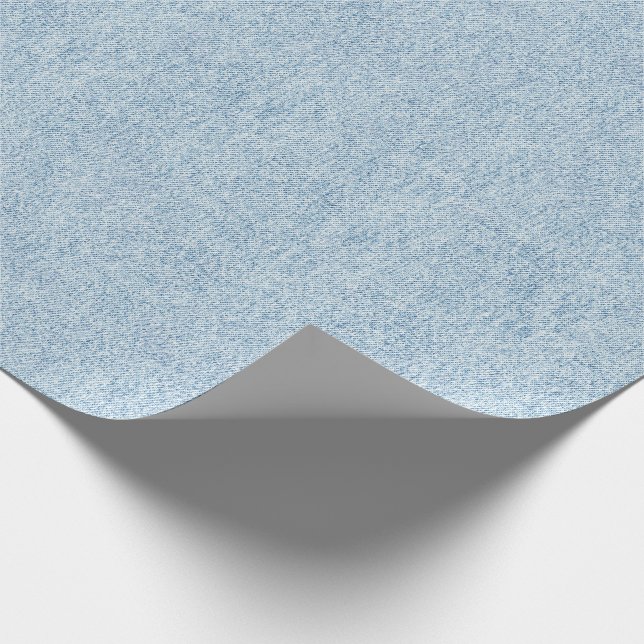 Light Blue Denim Texture Wrapping Paper (Corner)