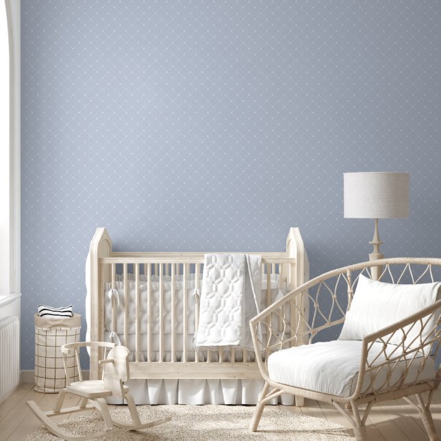 Light Blue Diamond Lattice Wallpaper (Kids)