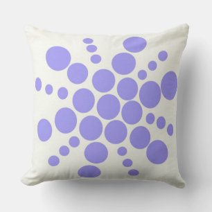 Light blue dotted stamped star cushion