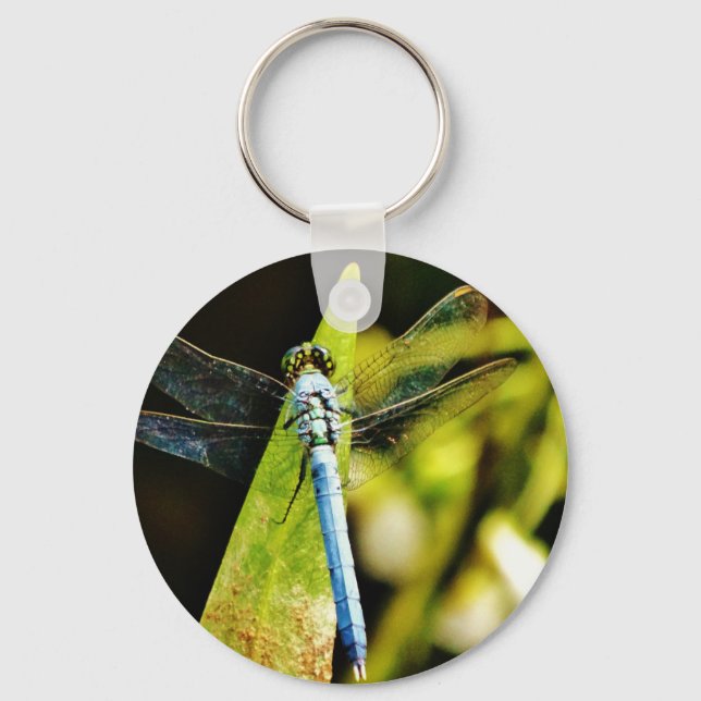 Light Blue Dragonfly Key Ring (Front)