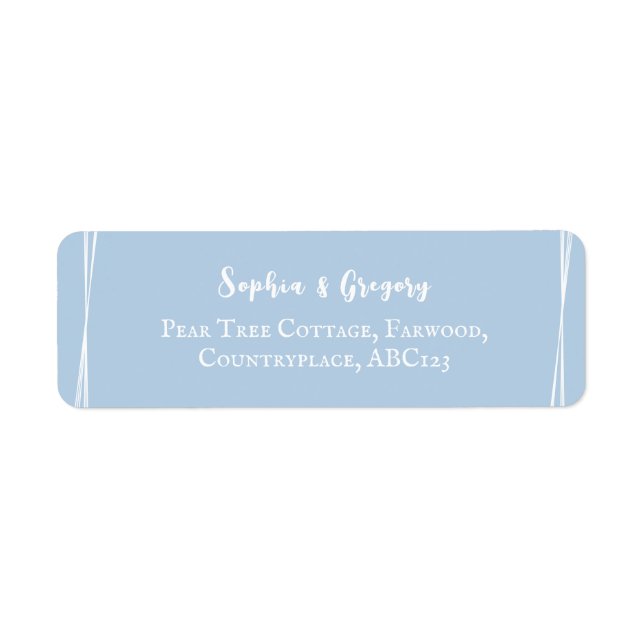 Light Blue Elegant Wedding Personalised (Front)
