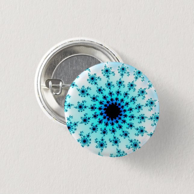 Light Blue Eye 3 Cm Round Badge (Front & Back)