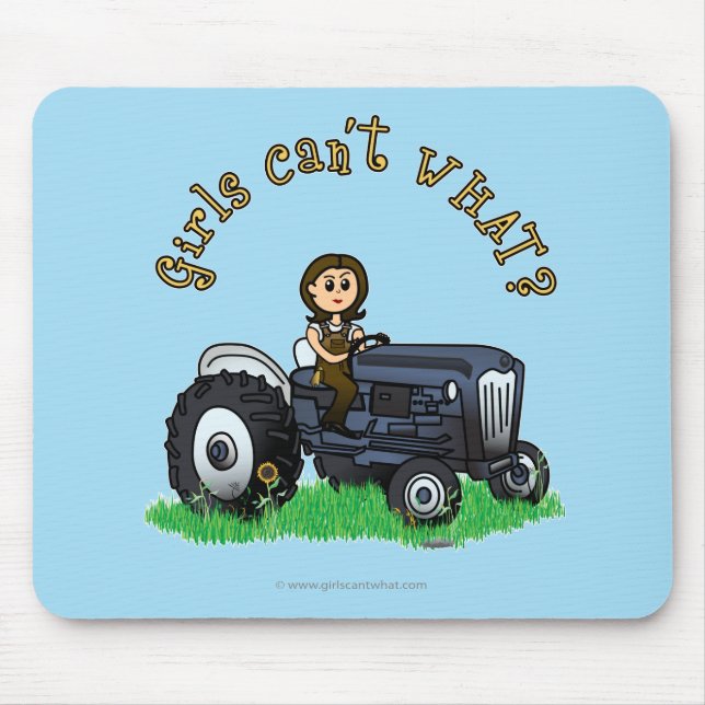 Light Blue Farmer Mouse Mat (Front)