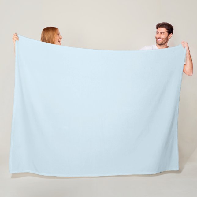 Light Blue Fleece Blanket (In Situ)