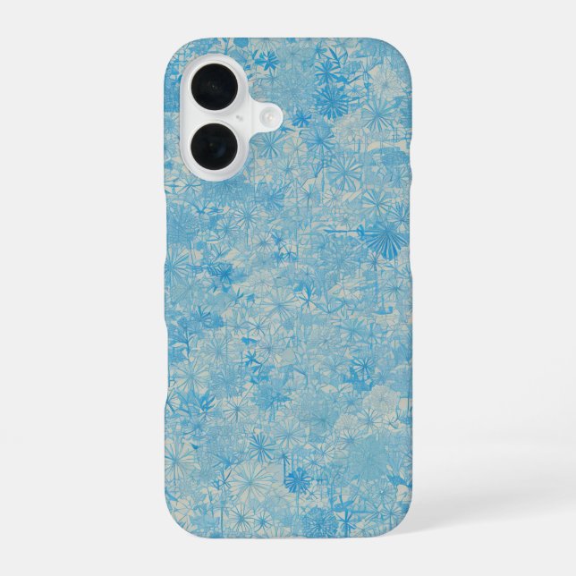 Light Blue Floral Field Phone Case (Back)