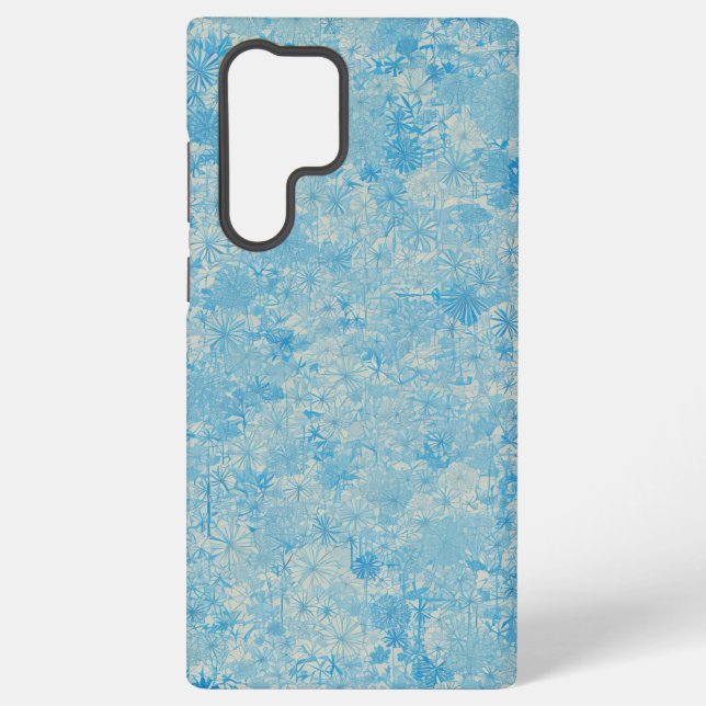 Light Blue Floral Field Phone Case (Back)