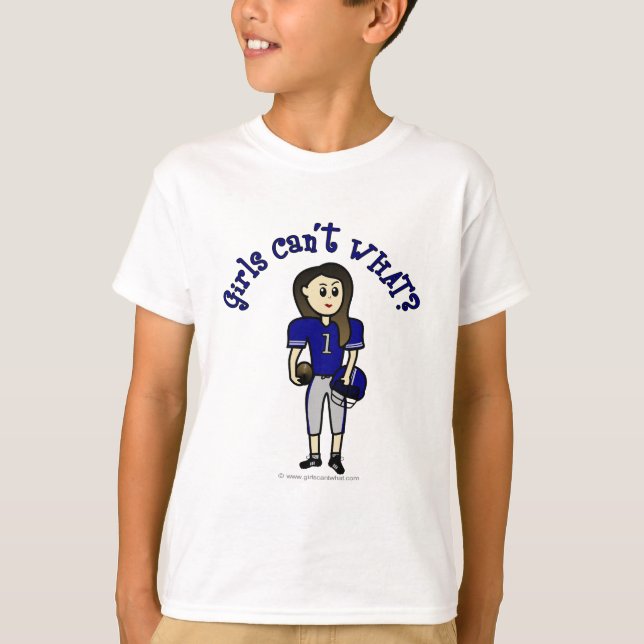 Light Blue Football T-Shirt (Front)