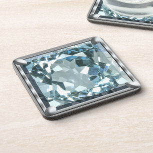 Light Blue Gem Coaster