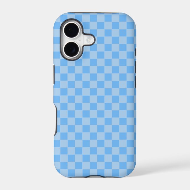 Light Blue Geometric Chequerboard (Back)