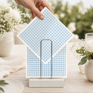 Light Blue Gingham Napkin
