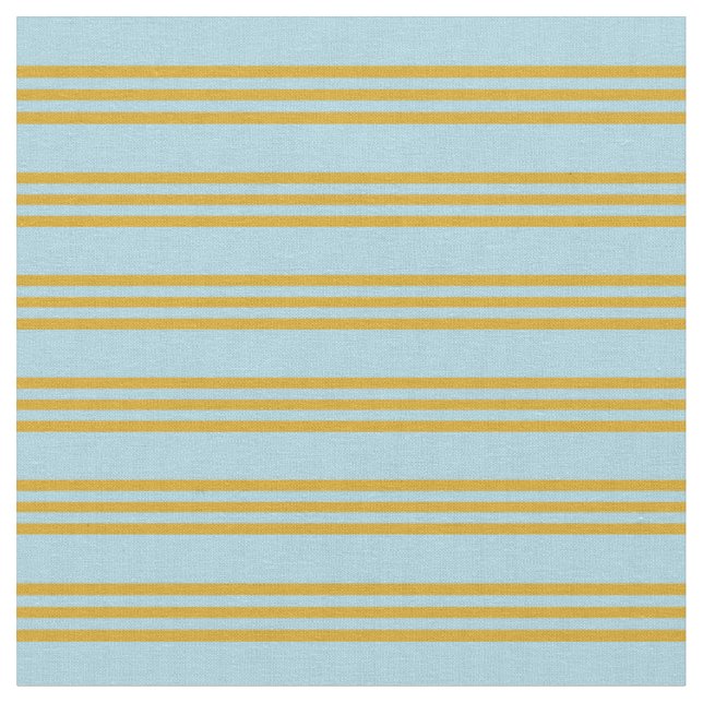 Light Blue & Goldenrod Pattern Fabric (Close Up)