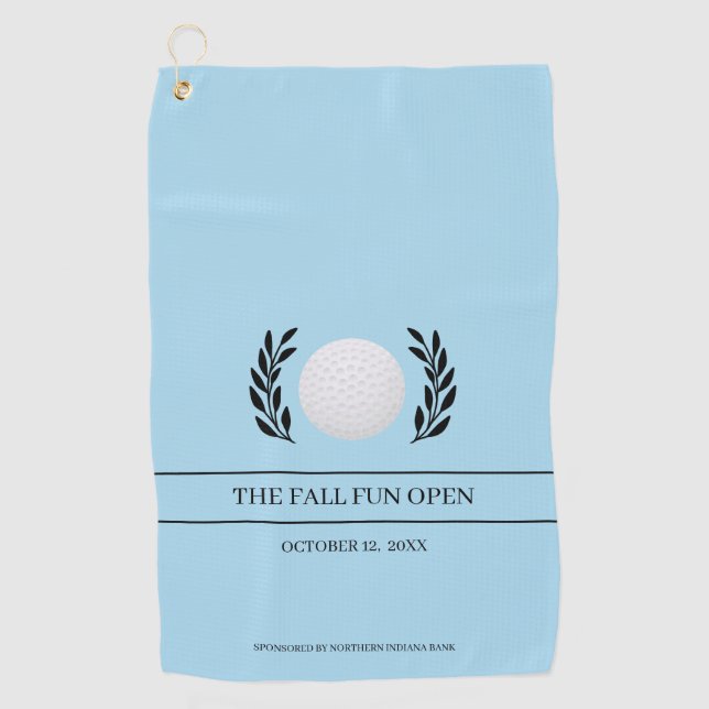 Light Blue Golf Tournament  Golf Towel (Front)
