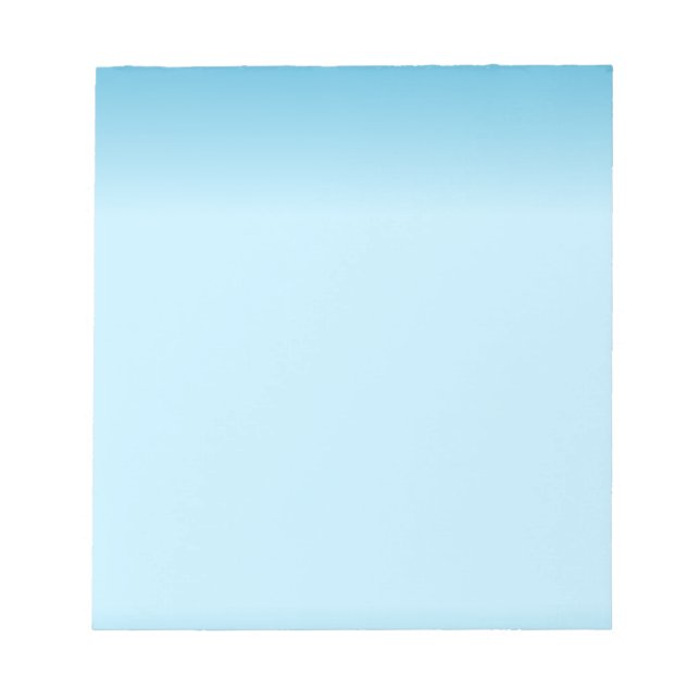 Light Blue Gradient Notepad (Front)