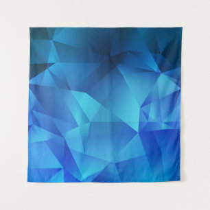 Light BLUE gradient triangles template. Creative i Tapestry