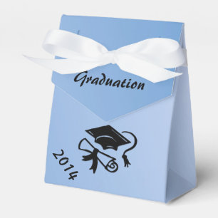 Light Blue Graduation Personalised Favour Box