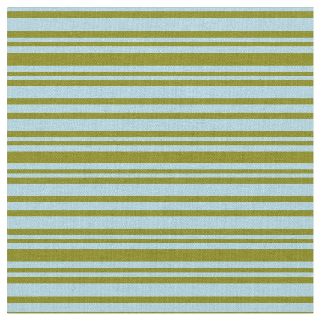 Light Blue & Green Coloured Lines Pattern Fabric (Close Up)